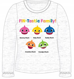 Koszulka Tshirt Bluzka Baby Shark Dł. Rękaw - 104