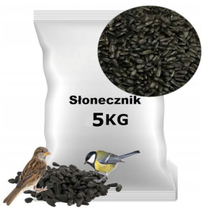 SŁONECZNIK czarny drobny DLA DZIKICH PTAKÓW 5KG