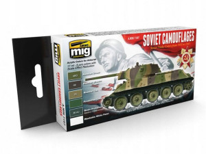 Zestaw farb Soviet camouflages A.MIG7107 AMMO