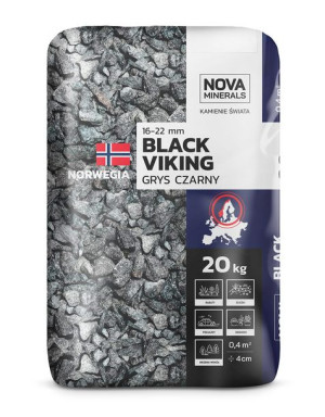 Grys czarny BLACK VIKING 16-22mm 20kg