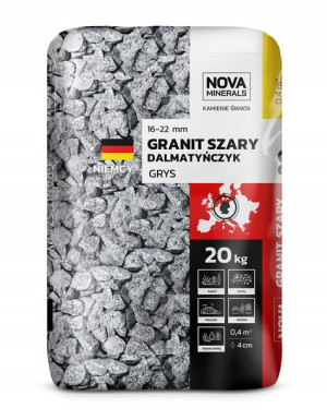 Grys Granit Szary DALMATYŃCZYK 16-22mm 20kg