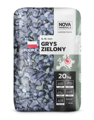 Grys zielony SERPENTYNIT 8-16mm 20kg