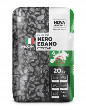 Otoczak grafitowo-czarny NERO EBANO 25-40mm 20kg