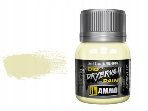 Farba akrylowa Light sand Drybrush A.MIG0616 AMMO