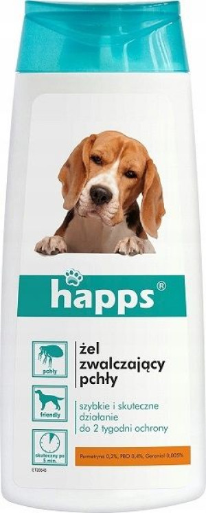 ŻEL SZAMPON - HAPPS NA PCHŁY dla psów
