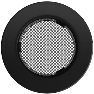 Kratka kominkowa Kratki okrągła czarna fi100mm