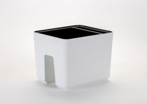 Doniczka na balustradę 5,5l Biała, 30x26cm Berberis