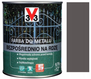V33 Farba Bezpośrednio Na Rdzę Ciemny Grafit 0.75l