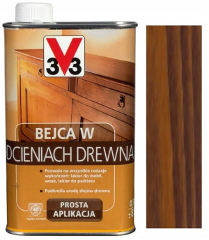 V33 Bejca W Odcieniach Do Drewna Dąb Ciemny 0.5l