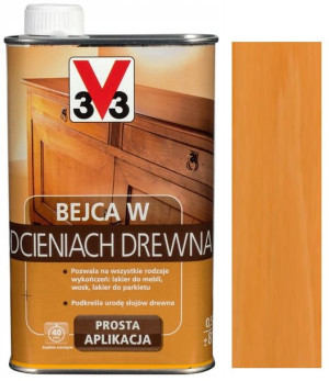 V33 Bejca W Odcieniach Do Drewna Dąb Jasny 0.5l