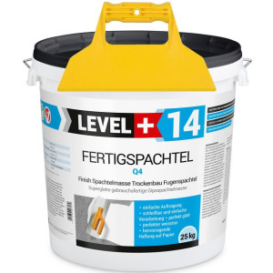 Zestaw Gładź Szpachlowa 25Kg L+14 i Szpachla Plastikowa Gładka 225mm LEVEL+