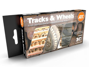 Zestaw farby Tracks wheels AK11672 AK Interactive