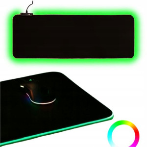 Podkładka Gamingowa Pod Mysz Led Antypoślizg 80x30