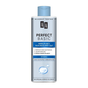 AA Perfect Basic nawilżający płyn micelarny 3w1 Hydro 200ml