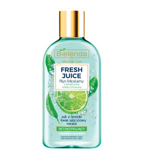 Bielenda Fresh Juice płyn micelarny detoksykujący z wodą cytrusową Limonka