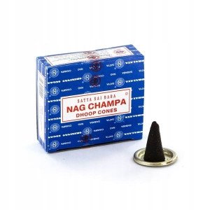 Nag Champa - Pyłkowe Kadzidełka Stożkowe