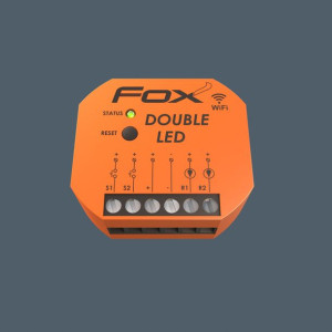 FOX Sterownik do oświetlenia LED dwukanałowy Wi-Fi 12V DOUBLE LED