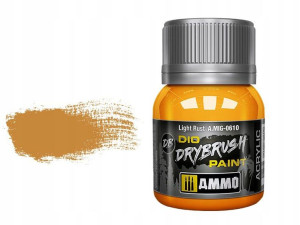 Farba akrylowa Light rust drybrush A.MIG0610 AMMO