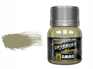 Farba akryl Medium green drybrush A.MIG0606 AMMO