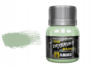 Farba akryl Bright green drybrush A.MIG0605 AMMO