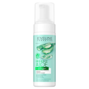 Eveline Aloe + Collagen oczyszczająco-łagodząca pianka do mycia twarzy 3w1