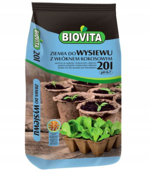 Ziemia Do Wysiewu Z Włóknem Kokosowym 20L Biovita