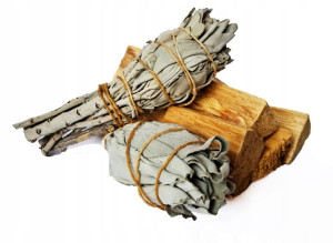 2x Biała Szałwia Pęczek + Palo Santo Zestaw