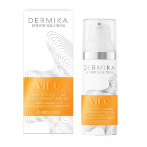 Dermika Esthetic Solutions Vit C prebiotyczny krem rozświetlający anti-age