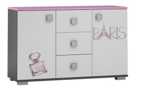 PARIS Y42 komoda młodzieżowa 120x40 w.76 pokój nastolatki