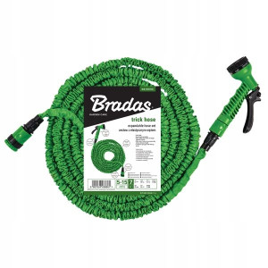 Bradas Zraszacz pistoletowy + wąż ogrodowy 7-22m