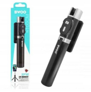 Selfie-stick BWOO ZP12 czarny Bluetooth STATYW
