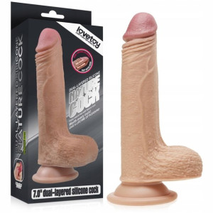 Dildo Penis Ultrarealistyczny Z Naturalną Skórką