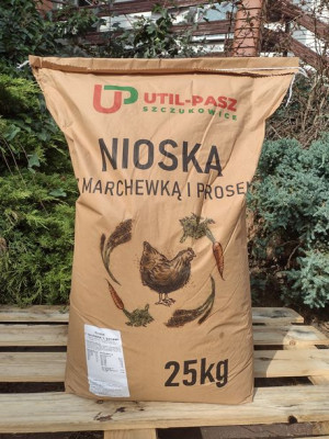 Pasza, Karma dla Niosek z Marchewką i Prosem 25 kg
