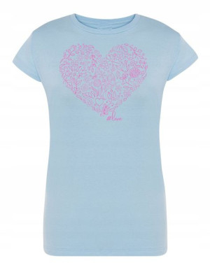 T-Shirt damski nadruk Serce Miłość LOVE rozm. XXL