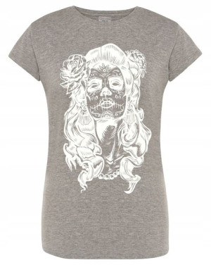 T-Shirt damski nadruk Twarz CZASZKA Kobieta r.L