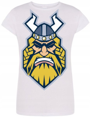 T-Shirt damski nadruk Viking Valhalla Rozm.L