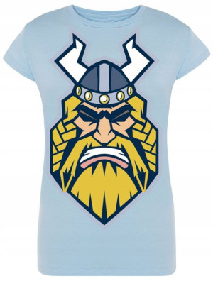 T-Shirt damski nadruk Viking Valhalla Rozm.M