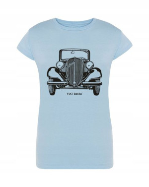 T-Shirt damski nadruk vintage Fiat Balilla r.M