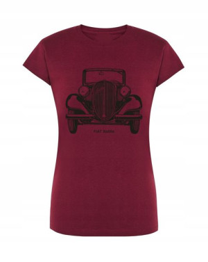 T-Shirt damski nadruk vintage Fiat Balilla r.XL