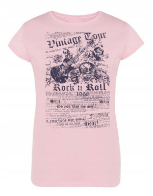 T-Shirt damski nadruk Vintage Rock’n Roll r.S