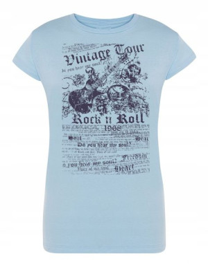 T-Shirt damski nadruk Vintage Rock’n Roll r.XXL