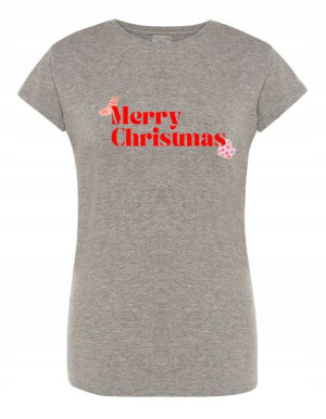 T-Shirt damski nadruk Wesołych Świąt r.XL