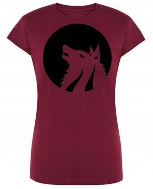 T-Shirt damski nadruk Wilk Wilkołak Rozm.XXL