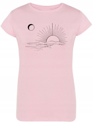 T-Shirt damski nadruk zachód Słońca Rozm.XXL