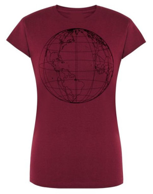 T-Shirt damski nadruk Ziemia Planeta r.S