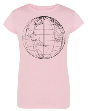 T-Shirt damski nadruk Ziemia Planeta r.XL
