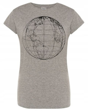 T-Shirt damski nadruk Ziemia Planeta r.XXL