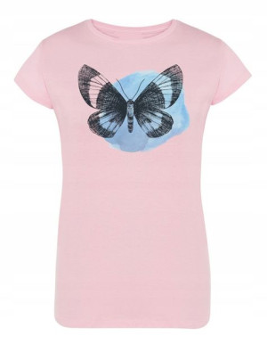 T-Shirt damski nadruk ładny Motyl Motylek r.M
