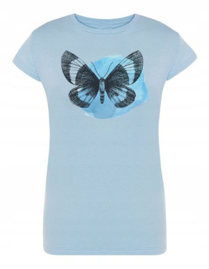 T-Shirt damski nadruk ładny Motyl Motylek r.S