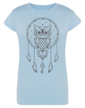 T-Shirt damski nadruk Łapacz Snów Sowa r.L